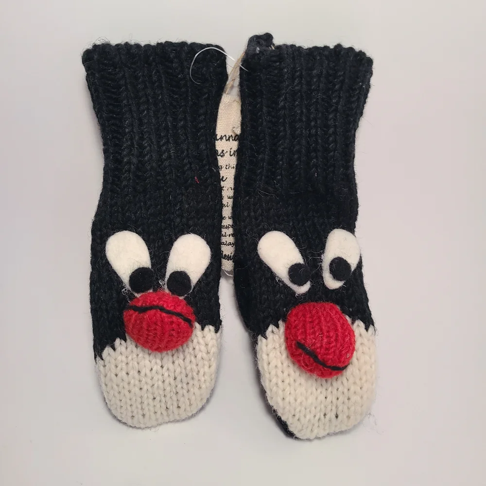 Cozy Winter Mittens for Kids - 100% Wool Handmade